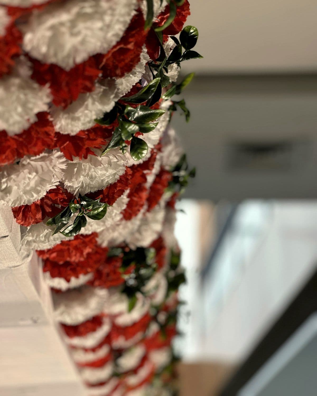 Mandap built from dense fresh floral work