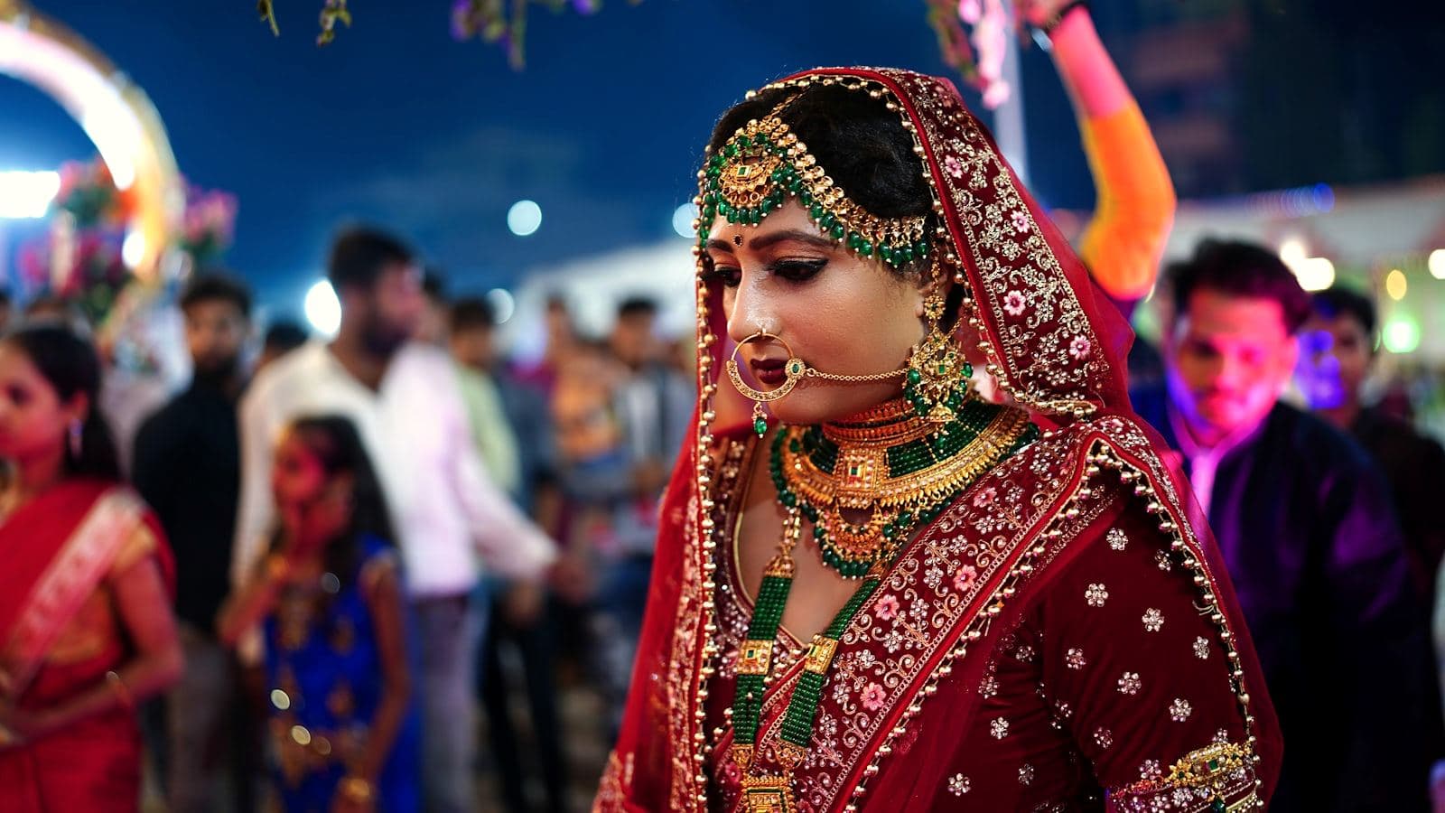 Groom wearing a traditional sehra headdress