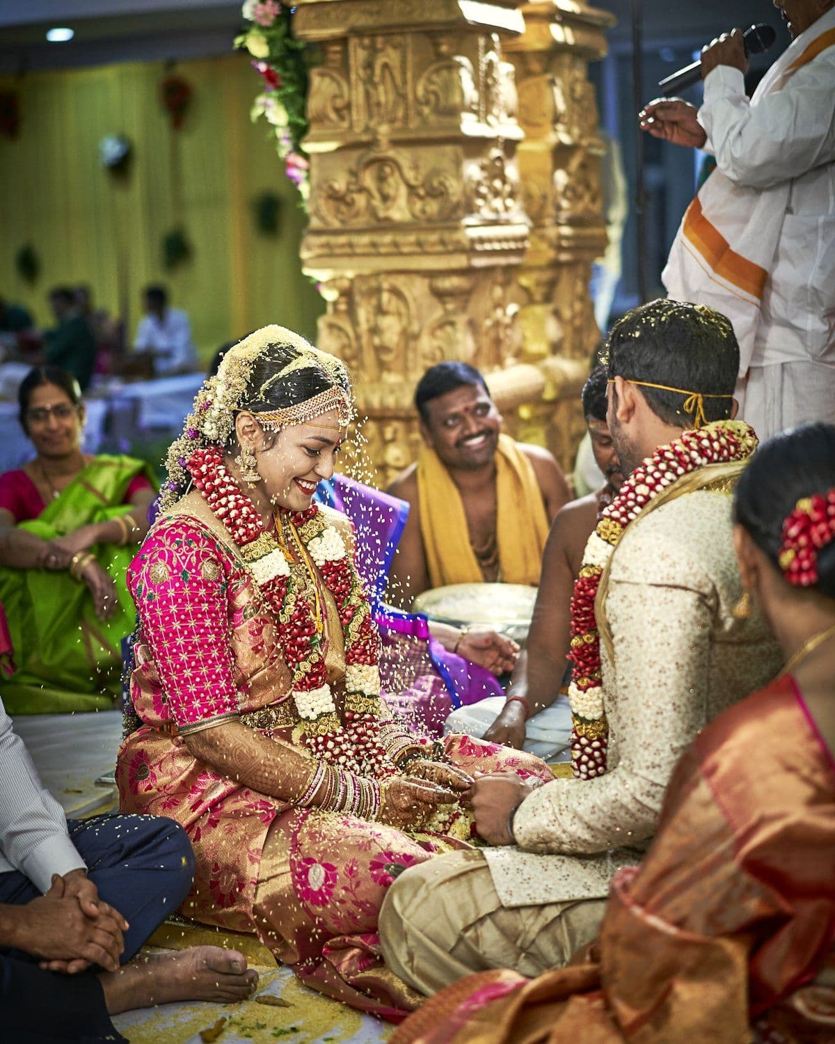 Guests gathered together during a wedding ceremony